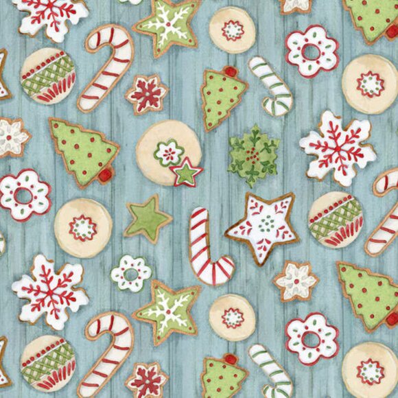 Christmas Icing Cookies ~ EURO Scrub Cap, Surgical Hat, OR, CNA, Gift - Picture 5 of 6